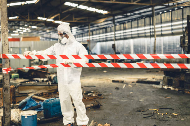 Professional Biohazard technician working in Fredericksburg, IA